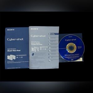 Sony Cyber Shot Digital Still Camera User’s Guide Booklets Software CD Manuals